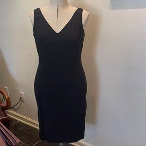 Black pencil dress.